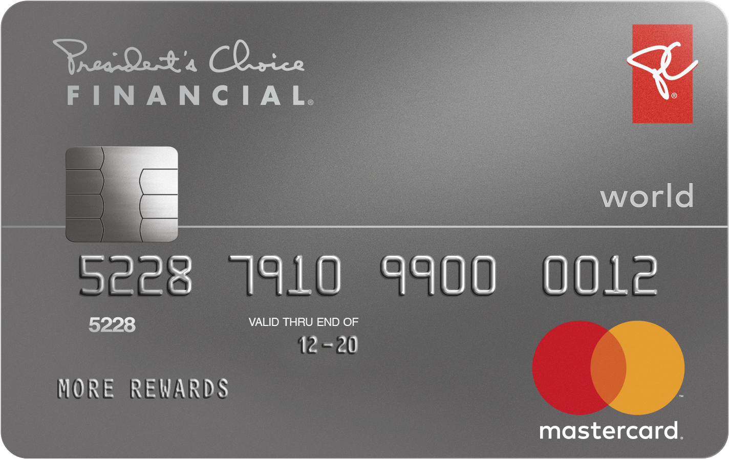 A Credit Card With A Logo And Numbers