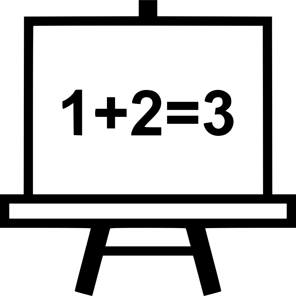 A Black Board With Numbers And A Black Background