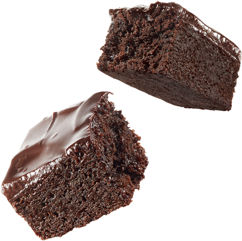 A Brownie With Chocolate Frosting