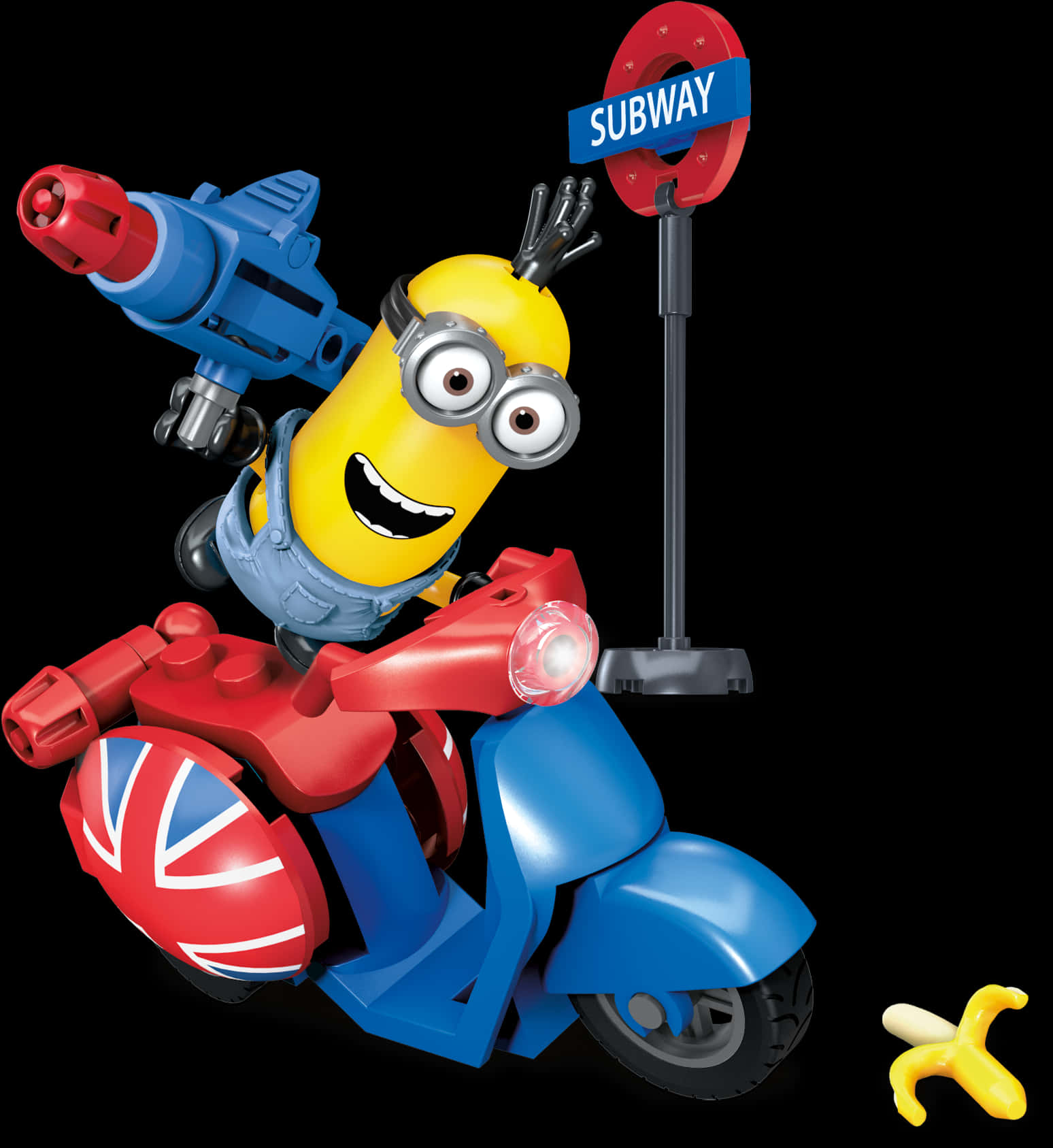 A Toy Character On A Motorcycle