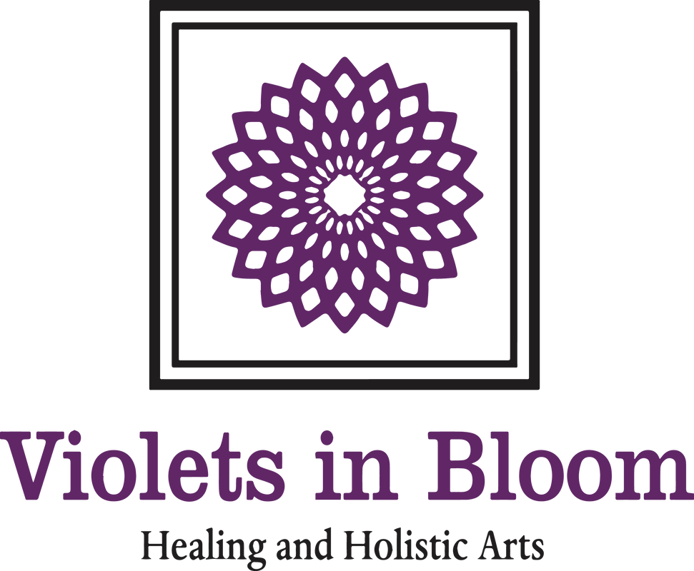 A Logo With A Purple Flower
