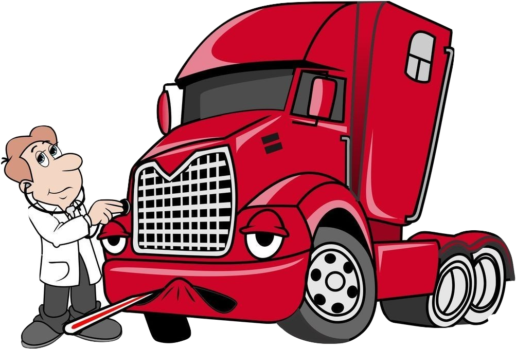 A Cartoon Of A Truck