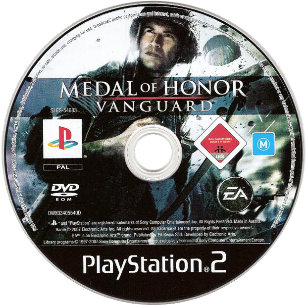 A Video Game Disc With A Man In A Black Shirt