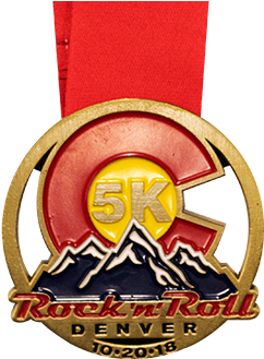 A Medal With A Red Ribbon