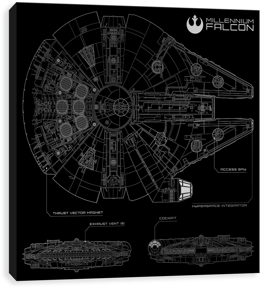 A Poster Of A Space Ship