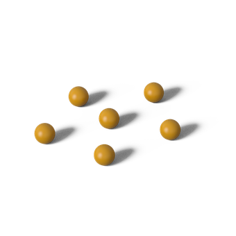 A Group Of Yellow Balls