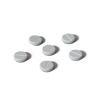 A Group Of White Pills