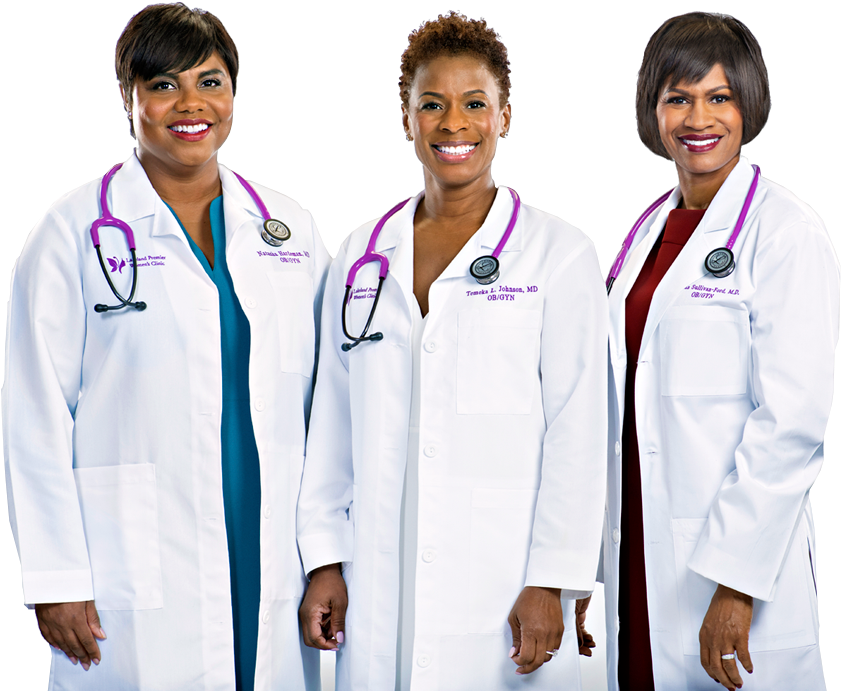 A Group Of Women Wearing White Lab Coats