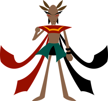 A Cartoon Of A Man Wearing A Cape