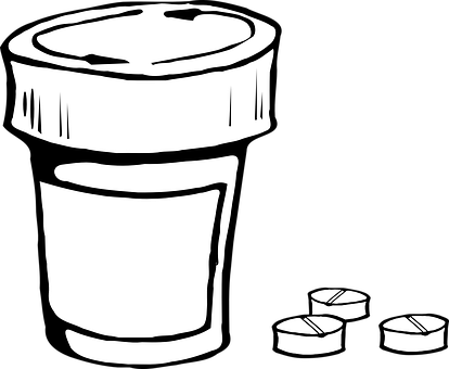 A Black And White Drawing Of A Cup Of Liquid