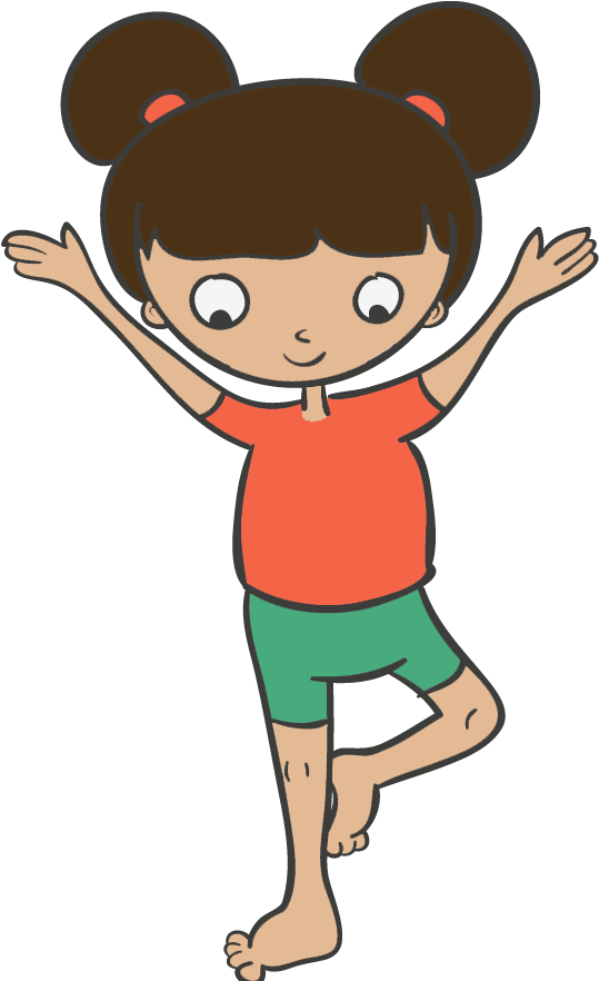 A Cartoon Of A Boy With His Arms Up