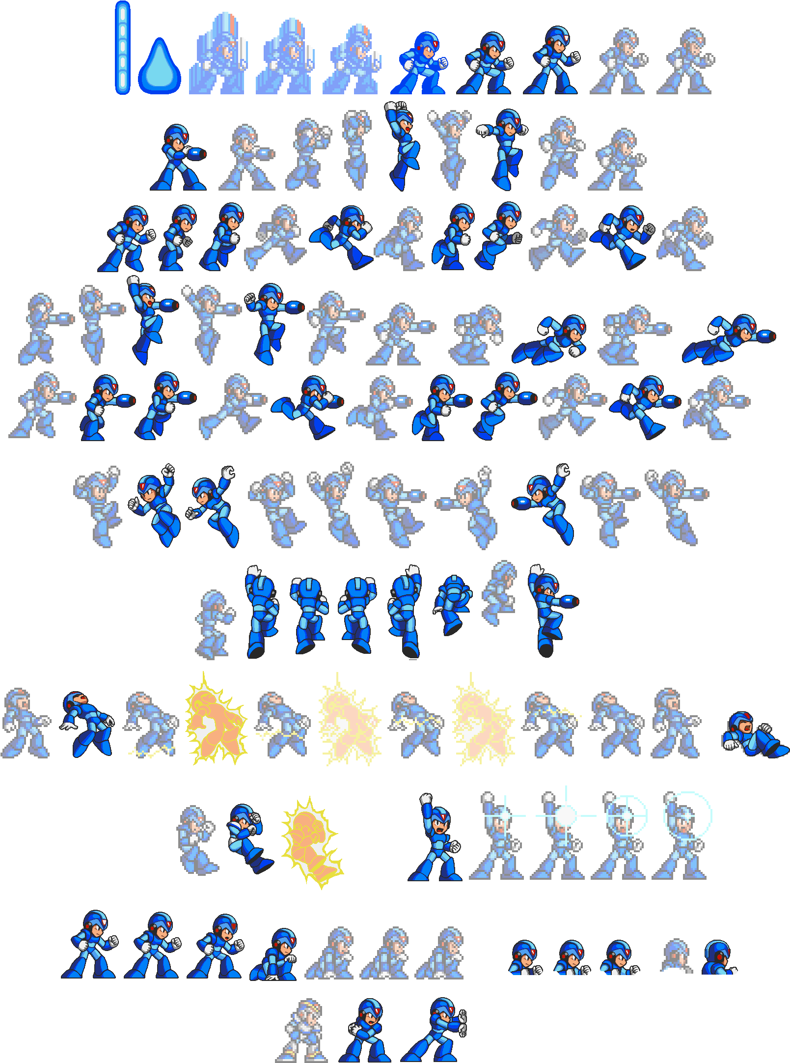 Megaman Sprite Png 1609 X 2164
