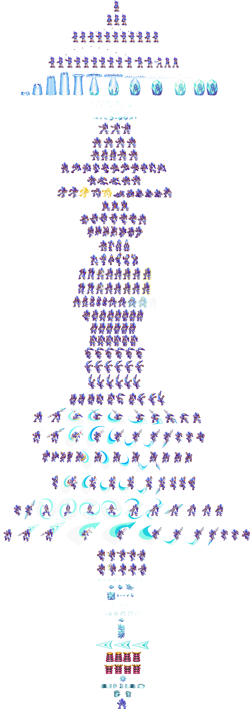 Megaman Sprite Png 956 X 2706