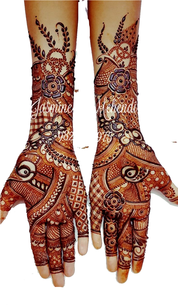 A Close Up Of A Hand With Henna Designs