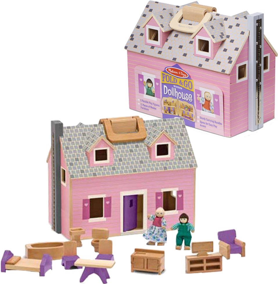 A Pink And White Toy House