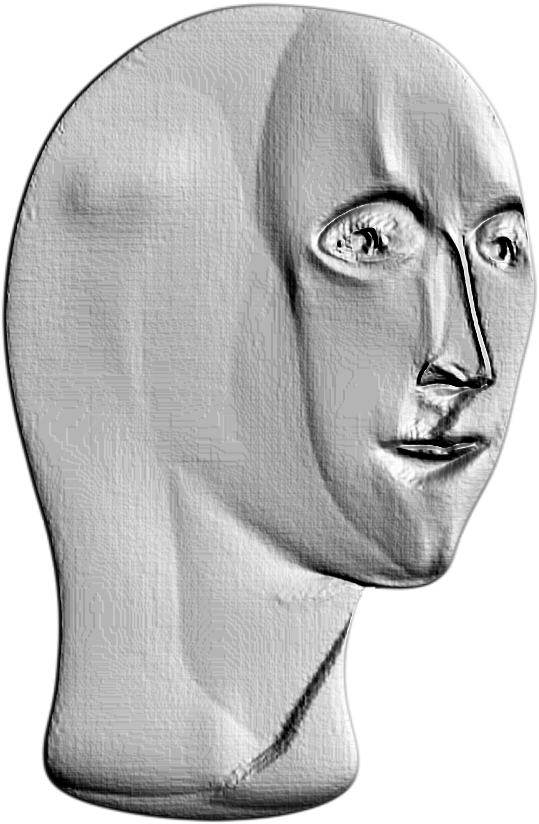 A Sculpture Of A Face