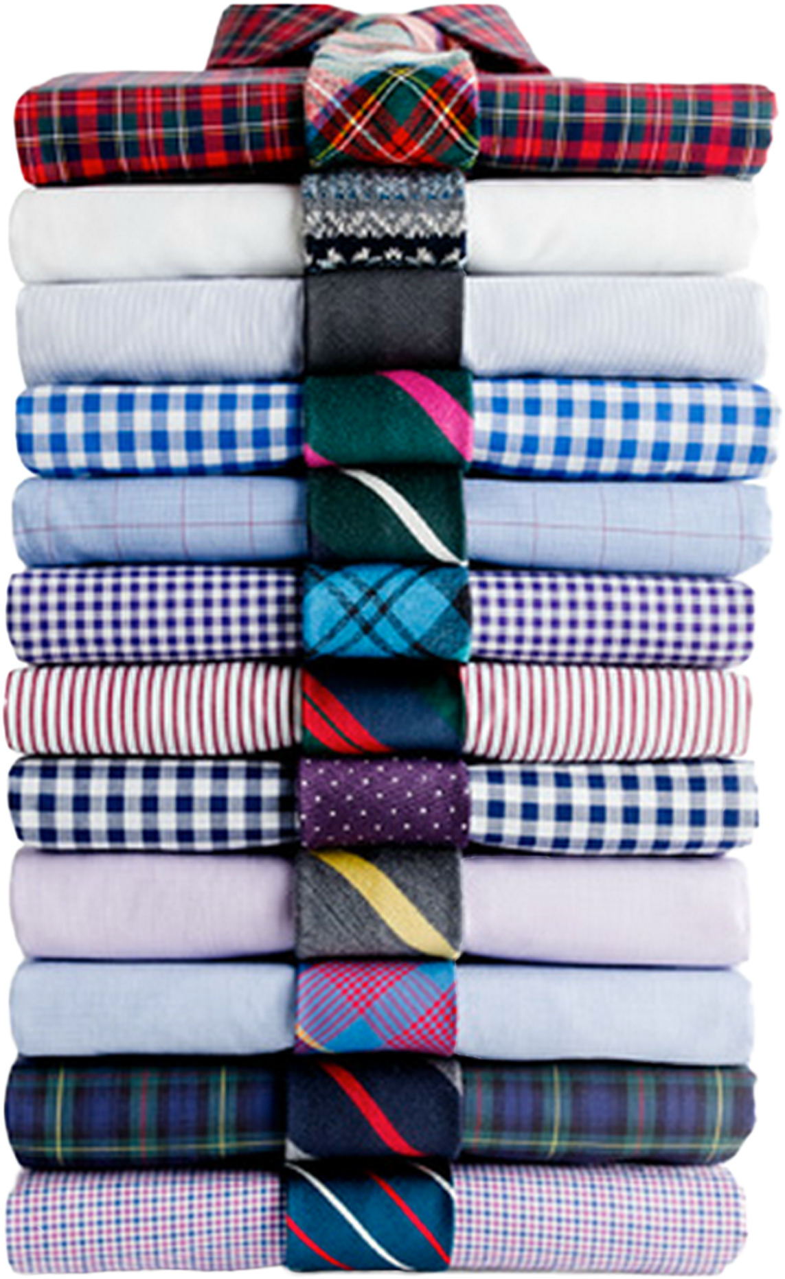 A Stack Of Ties Stacked On Top Of Each Other