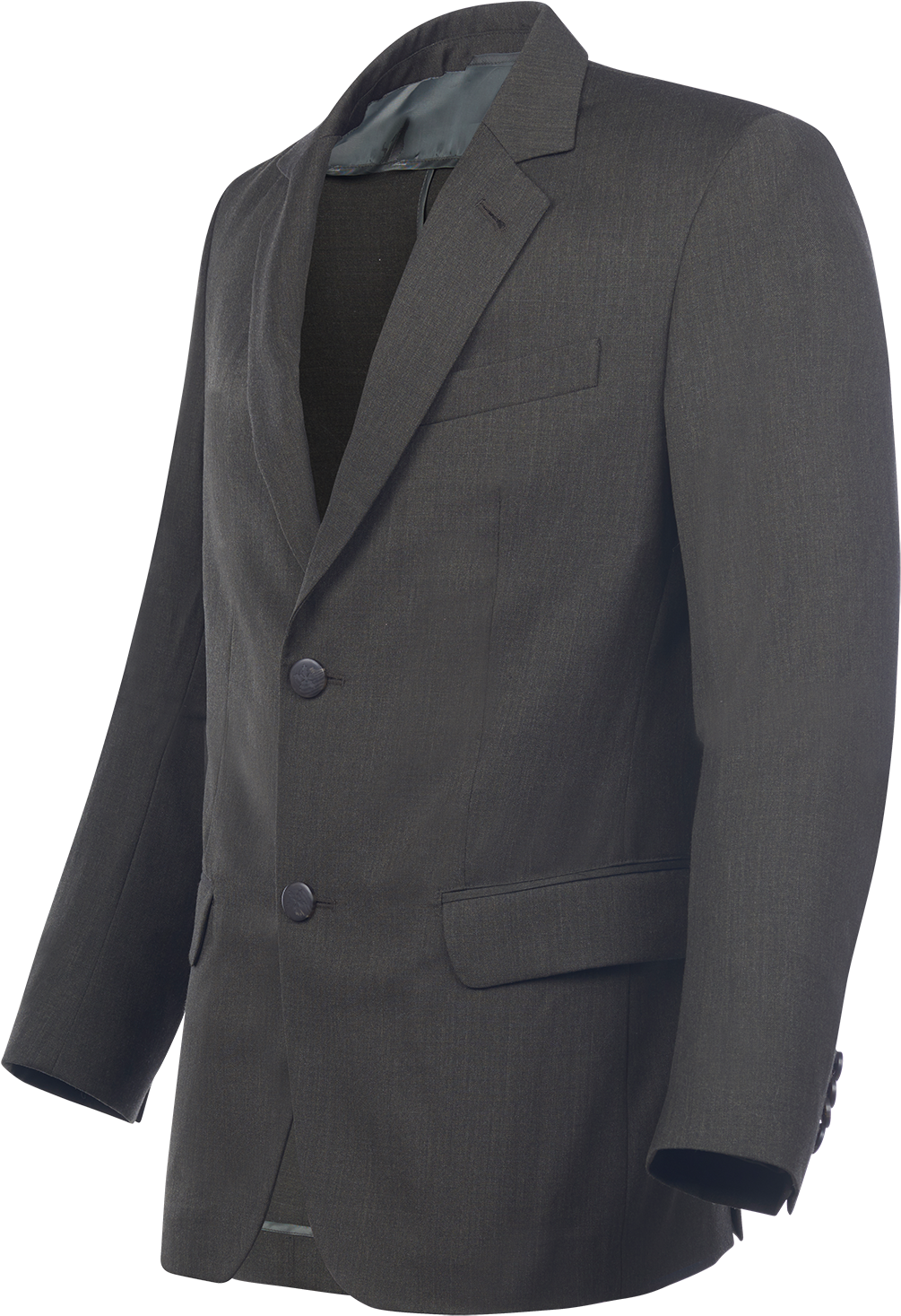 A Grey Suit With Buttons