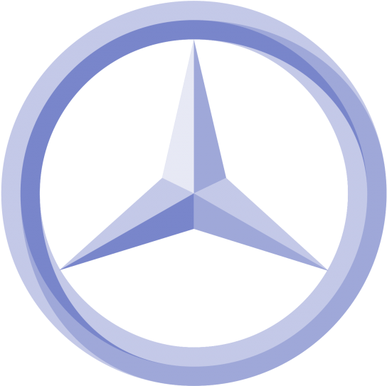 Mercedes Logos Png 544 X 543