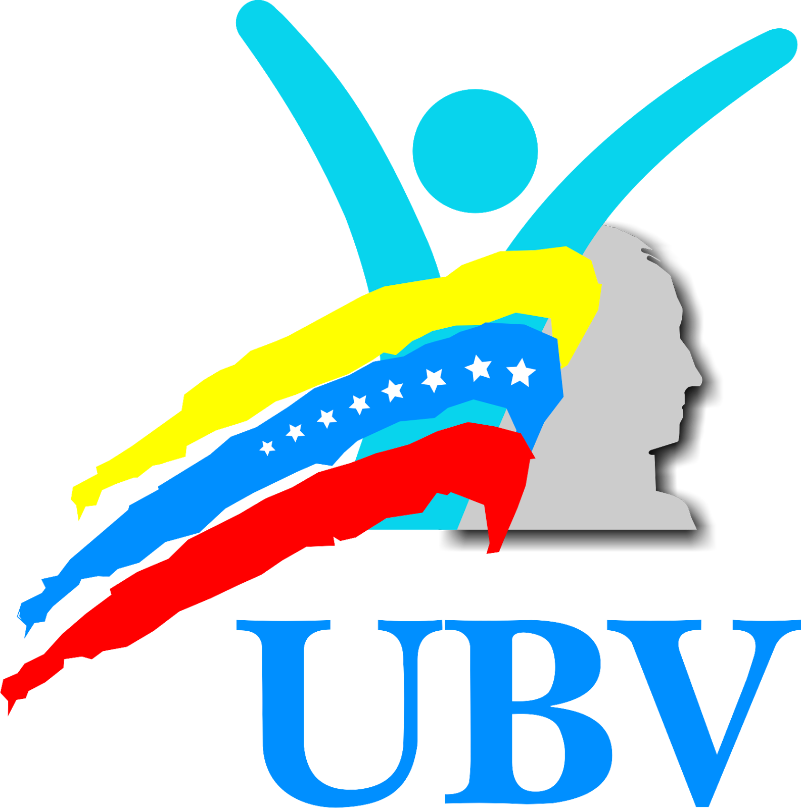 A Logo With A Person With Colorful Stripes