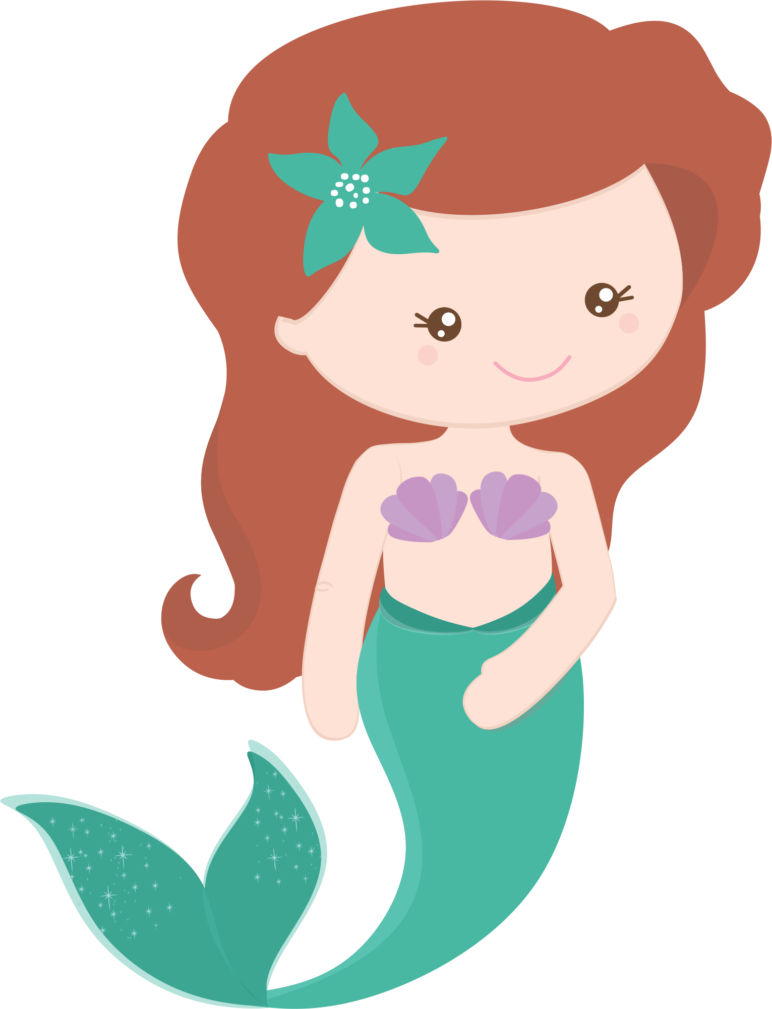 Mermaid Clipart Png - Transparent Mermaid Clipart, Png Download