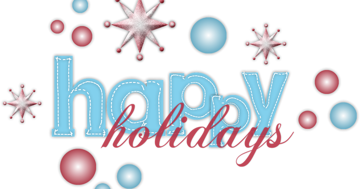 A Blue Text With Pink And Blue Stars And Balls On A Black Background