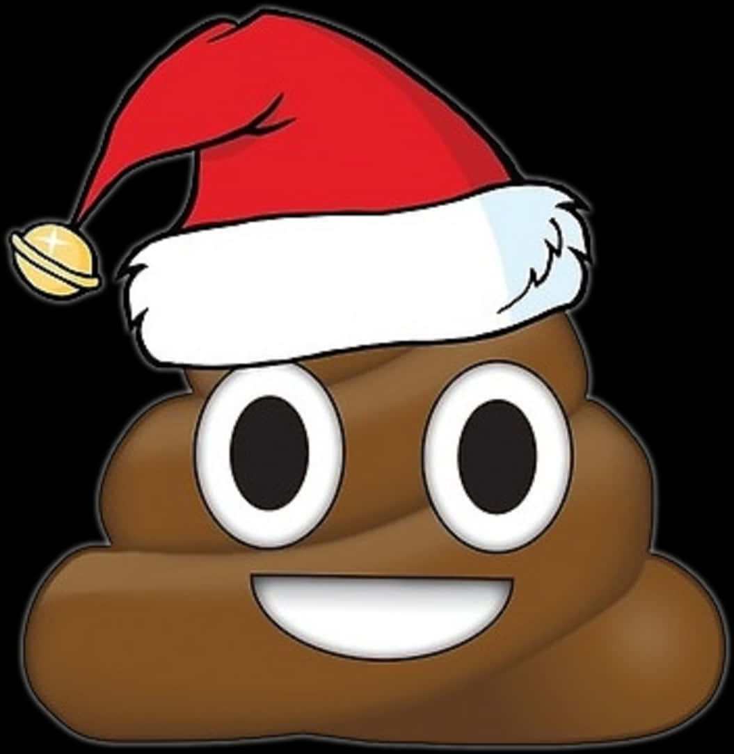 A Poop With A Santa Hat