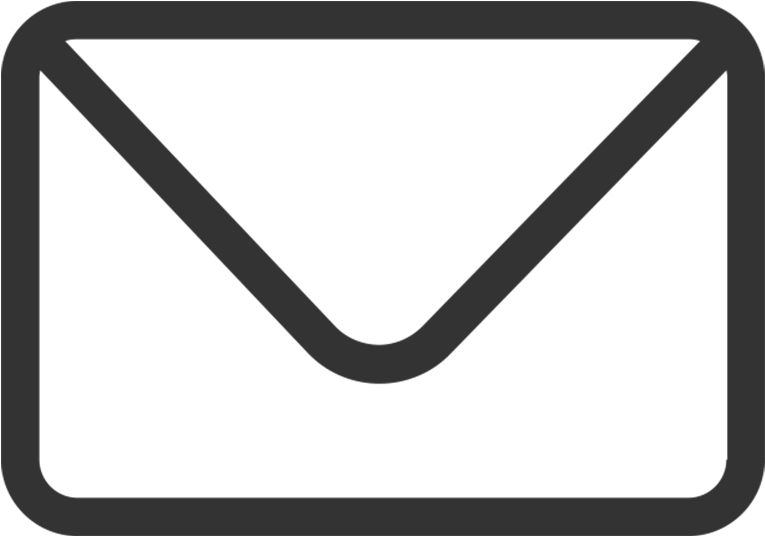 A Black Envelope With A Grey Line