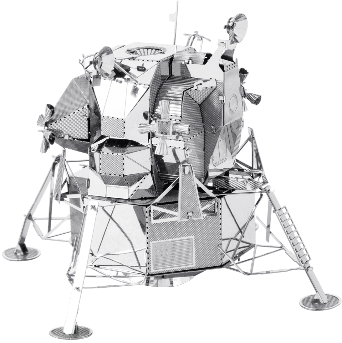 A Silver Metal Model Of A Space Rover