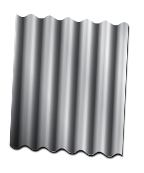 A Close-up Of A Corrugated Metal