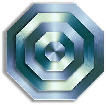 A Hexagon Shaped Metal Object