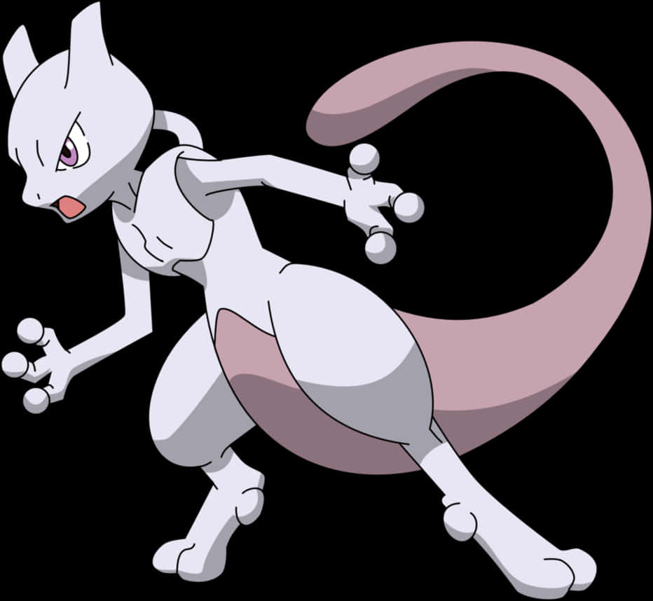 Mewtwo With Angry Expression