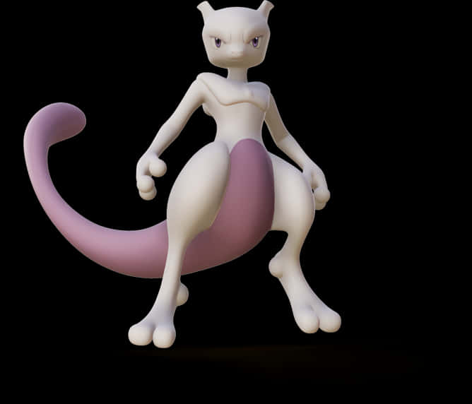 3d Mewtwo With Shadow