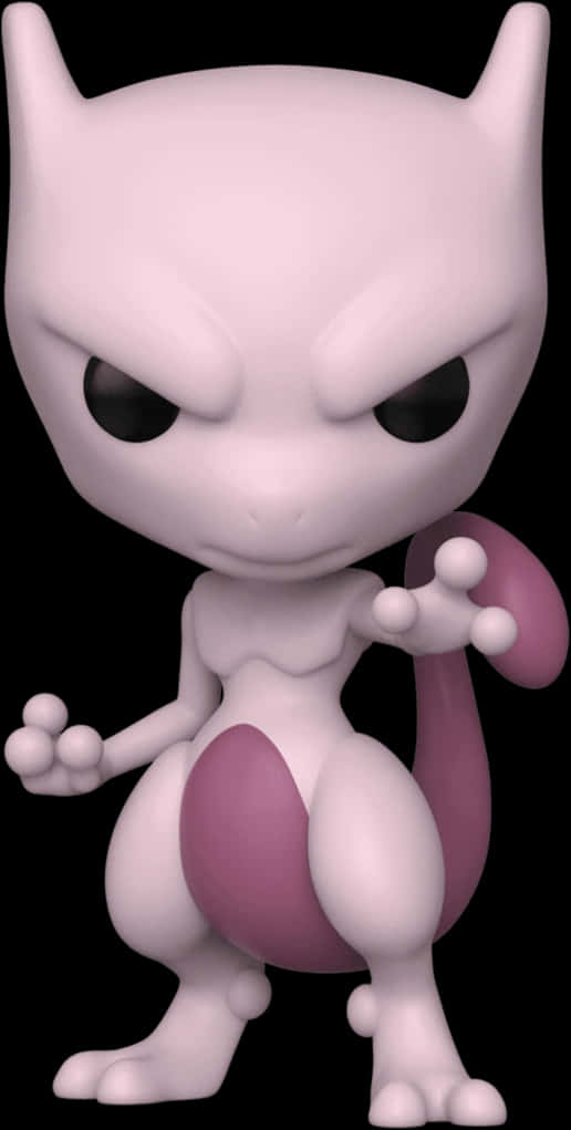 Small Mewtwo With Angry Expression