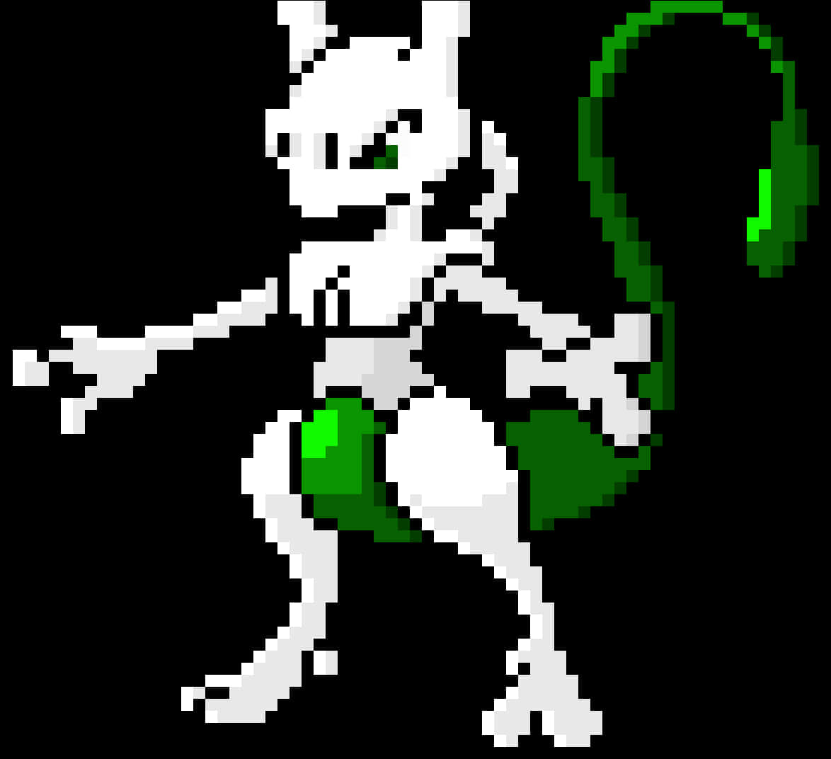 White And Green Mewtwo