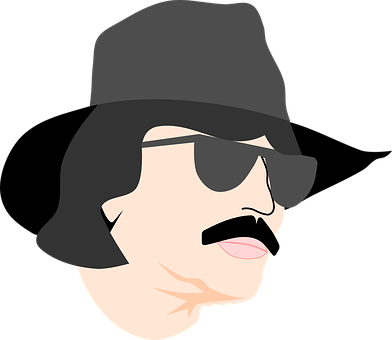 A Man With A Hat And Sunglasses