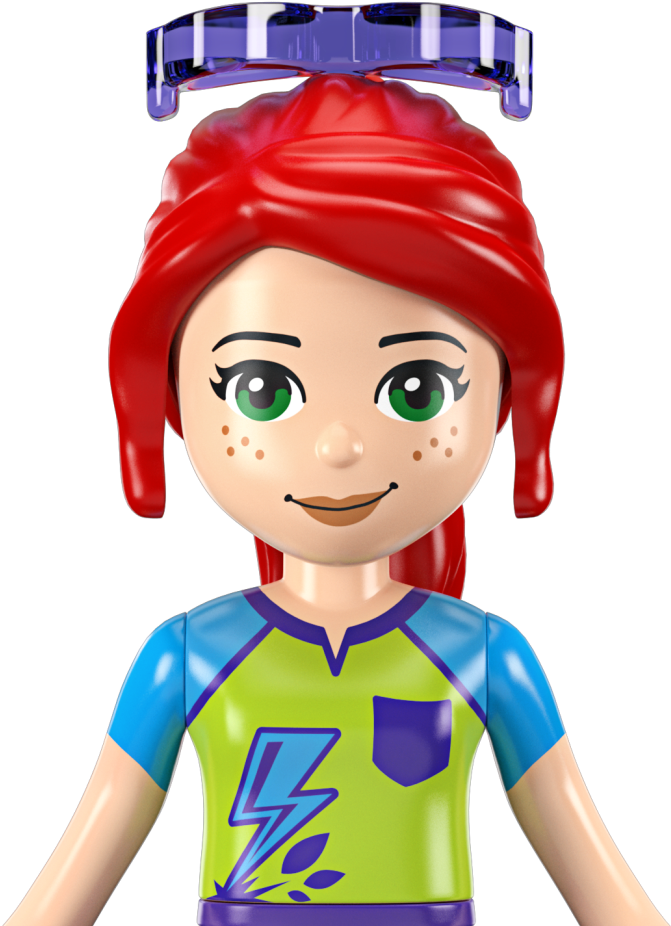 A Toy Girl With Red Hair