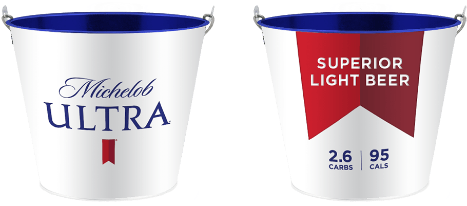 A Couple Of Buckets With Text