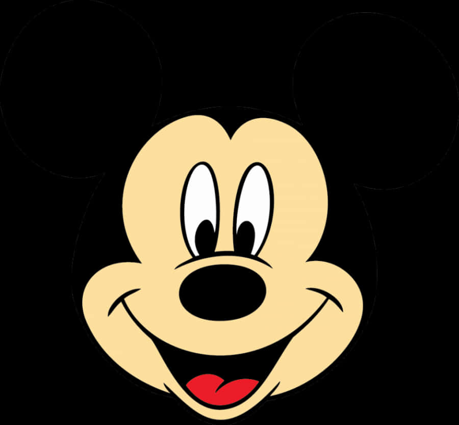 Disney Smiling Mickey Mouse Face