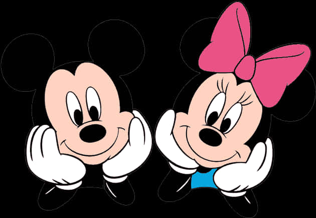 Minnie And Mickey Mouse Face