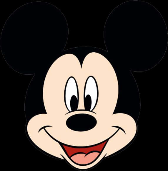 Simple Smiling Mickey Mouse Face