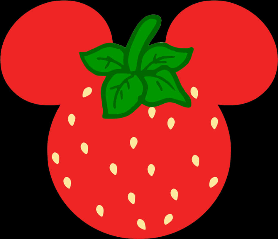Mickey Mouse Strawberry Logo
