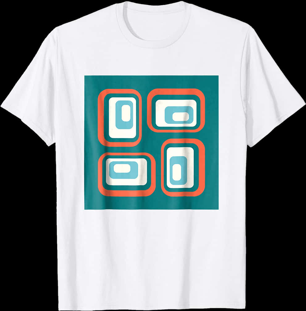 Mid Century Modern Rounded Rectangles T-shirt From - Medicine