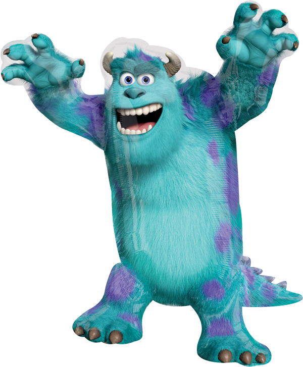 A Blue And Purple Cartoon Character
