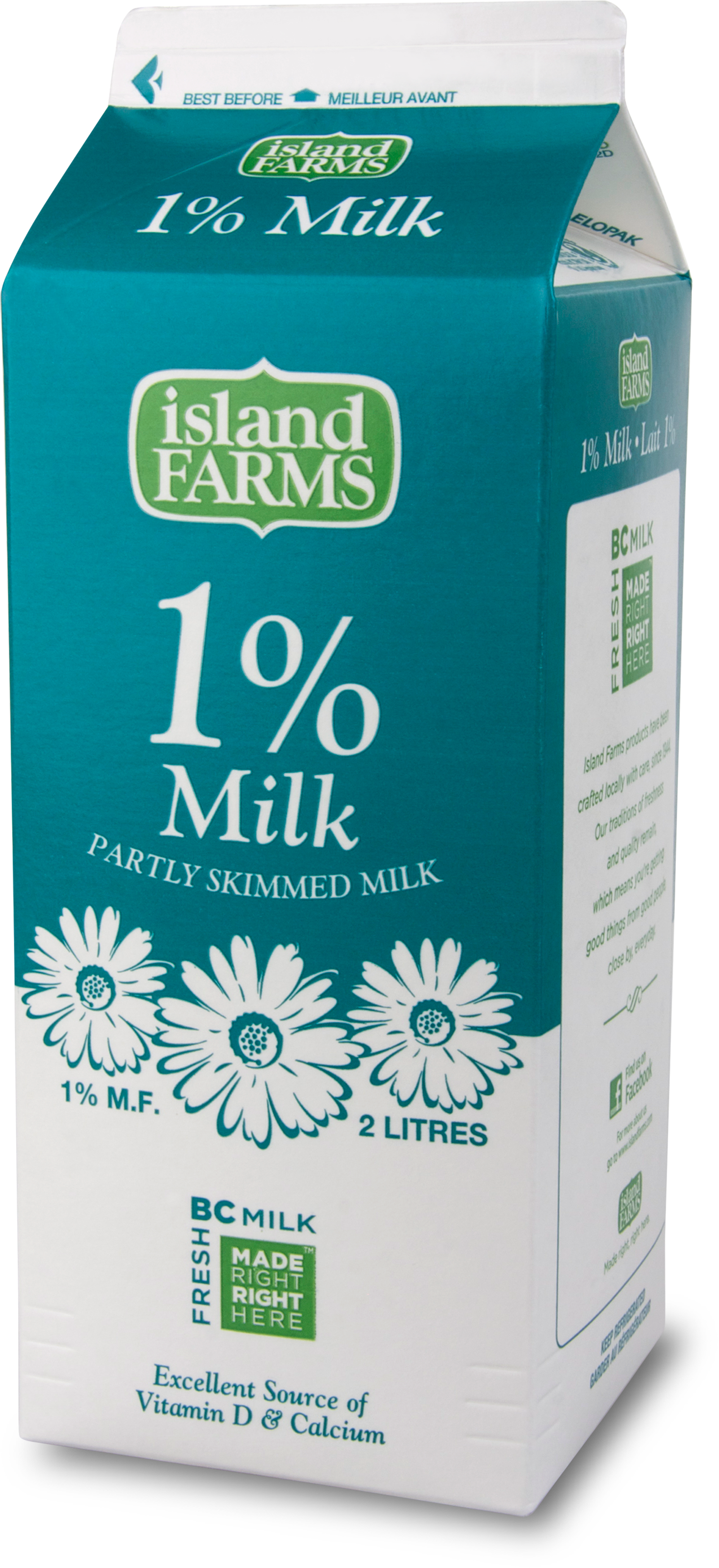 A Blue And White Carton Of Milk