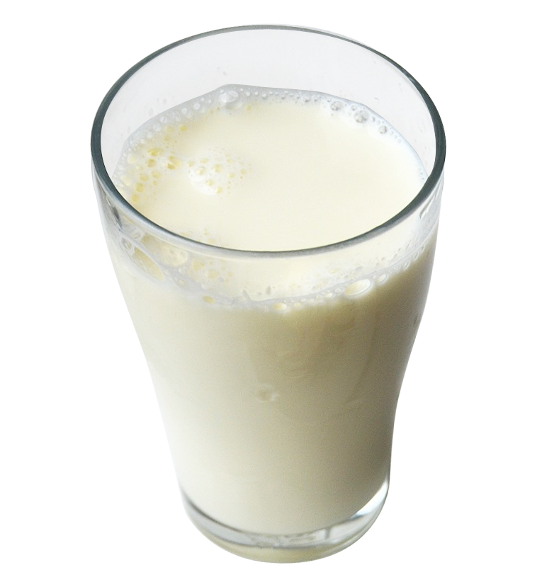 A Glass Of Milk With Foam