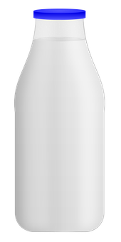 A White Bottle With A Black Background
