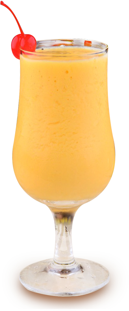 A Glass Of Orange Liquid