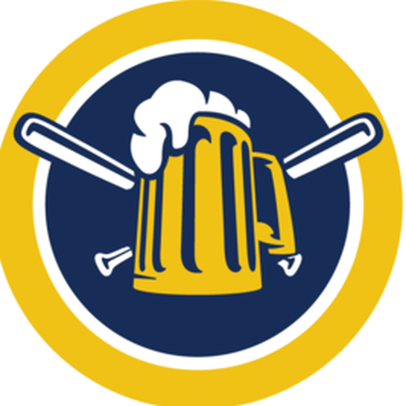 A Logo Of A Mug With A Baseball Bat And A Foamy Beer