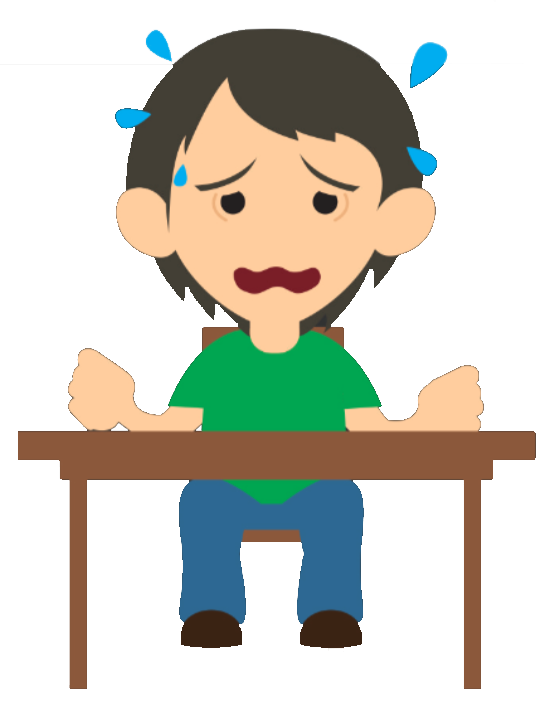 Cartoon A Cartoon Of A Boy Sitting At A Desk